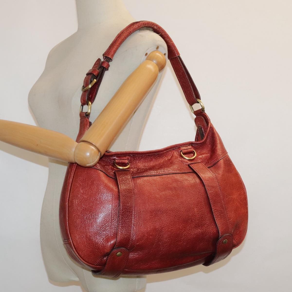 Burberry Red Leather Shoulder Bag (Pre-Owned) Size ONE SIZE - 15 Thumbnail