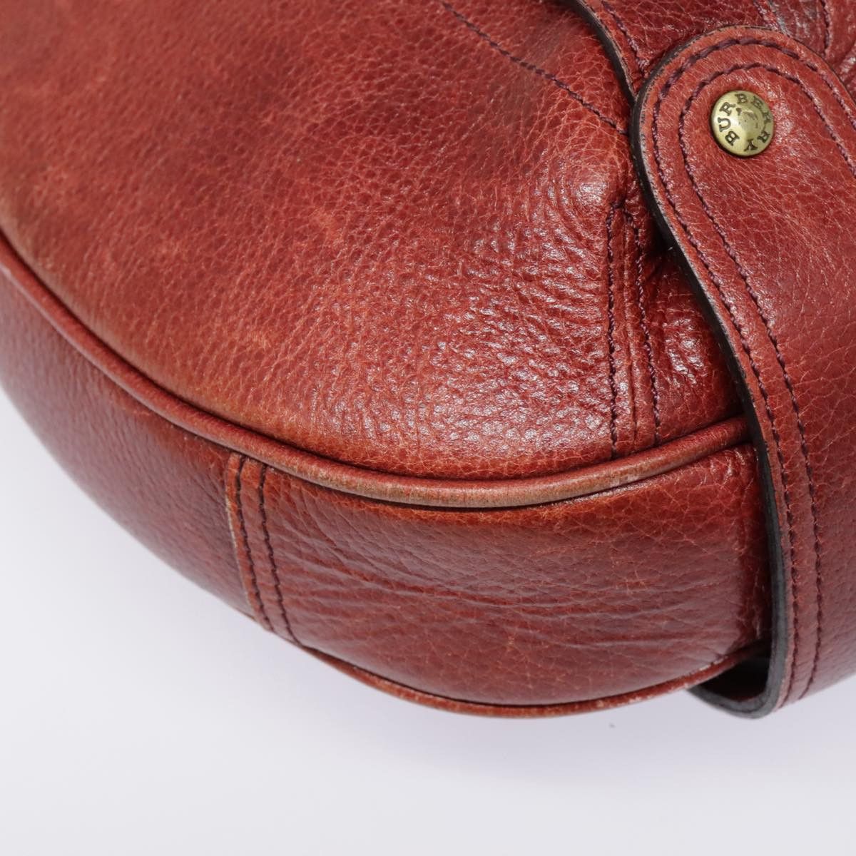 Burberry Red Leather Shoulder Bag (Pre-Owned) Size ONE SIZE - 8 Thumbnail