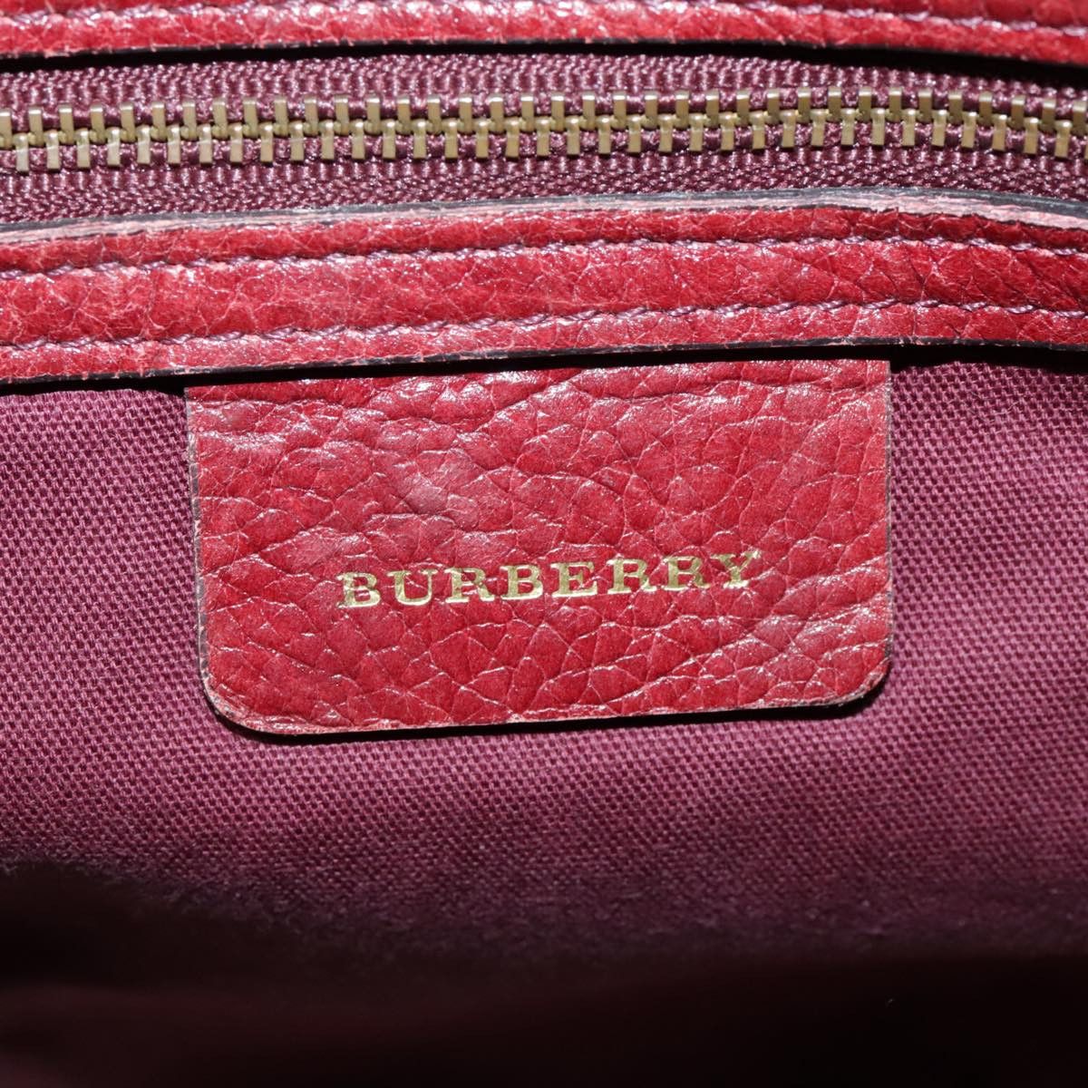 Burberry Red Leather Shoulder Bag (Pre-Owned) Size ONE SIZE - 14 Thumbnail