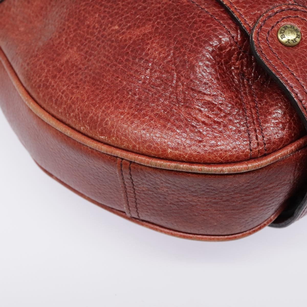Burberry Red Leather Shoulder Bag (Pre-Owned) Size ONE SIZE - 9 Thumbnail