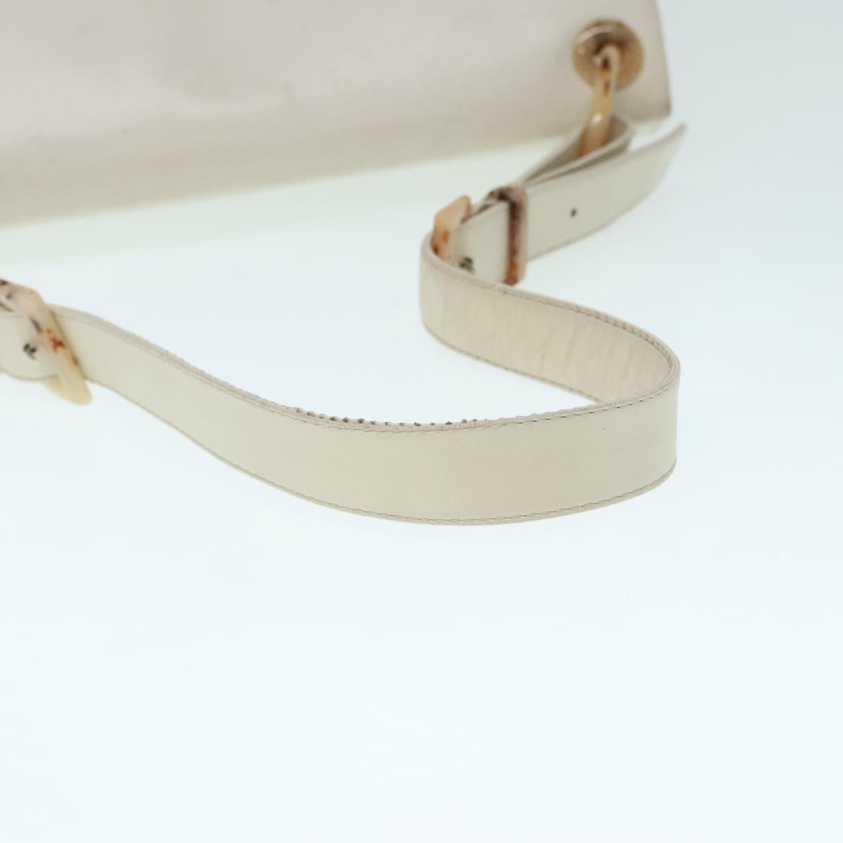 Prada White Leather Shoulder Bag (Pre-Owned) Size ONE SIZE - 5 Thumbnail