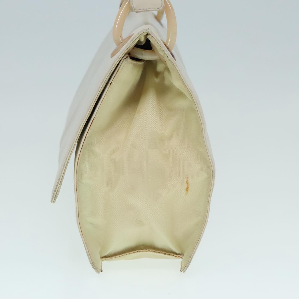 Prada White Leather Shoulder Bag (Pre-Owned) Size ONE SIZE - 3 Thumbnail