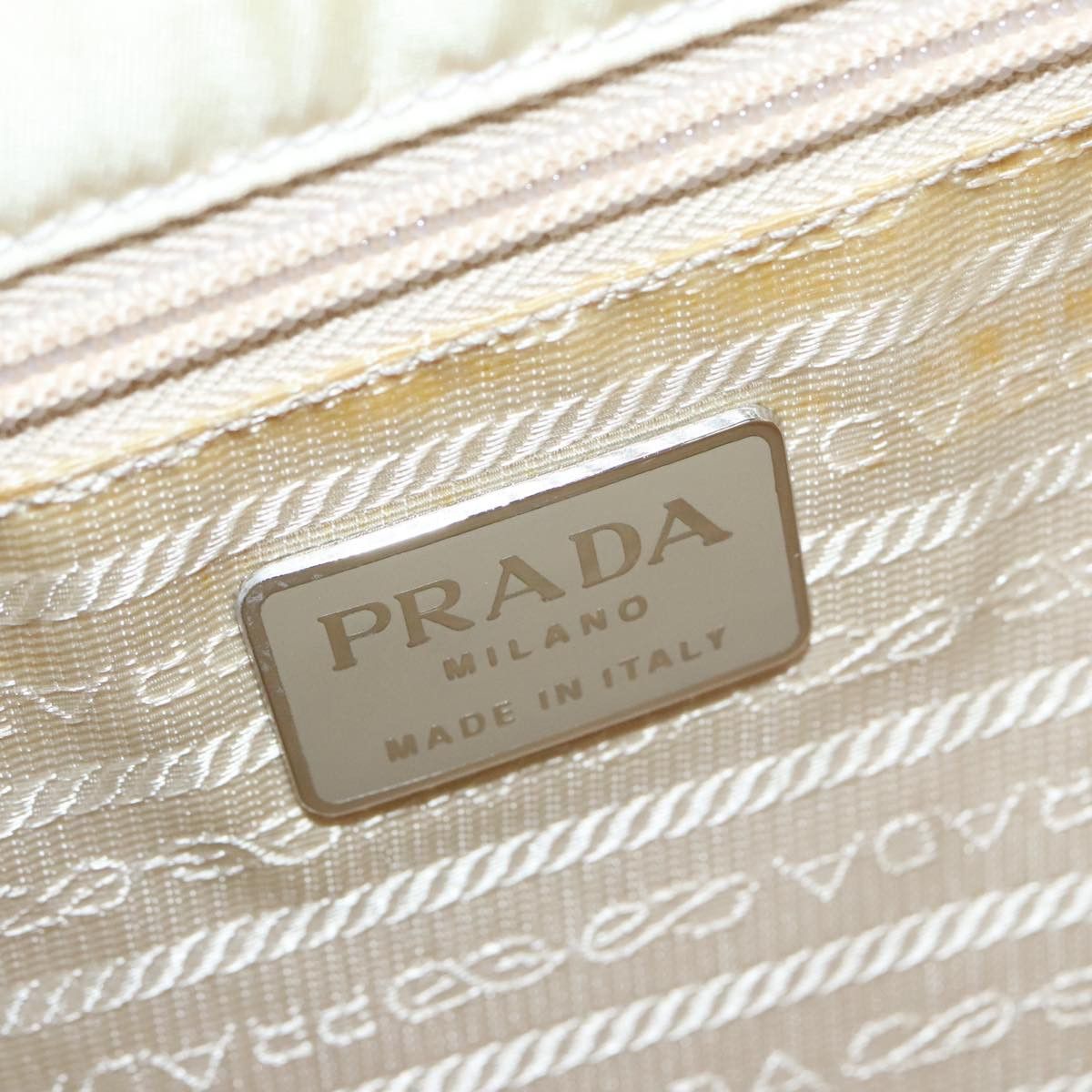 Prada White Leather Shoulder Bag (Pre-Owned) Size ONE SIZE - 14 Thumbnail