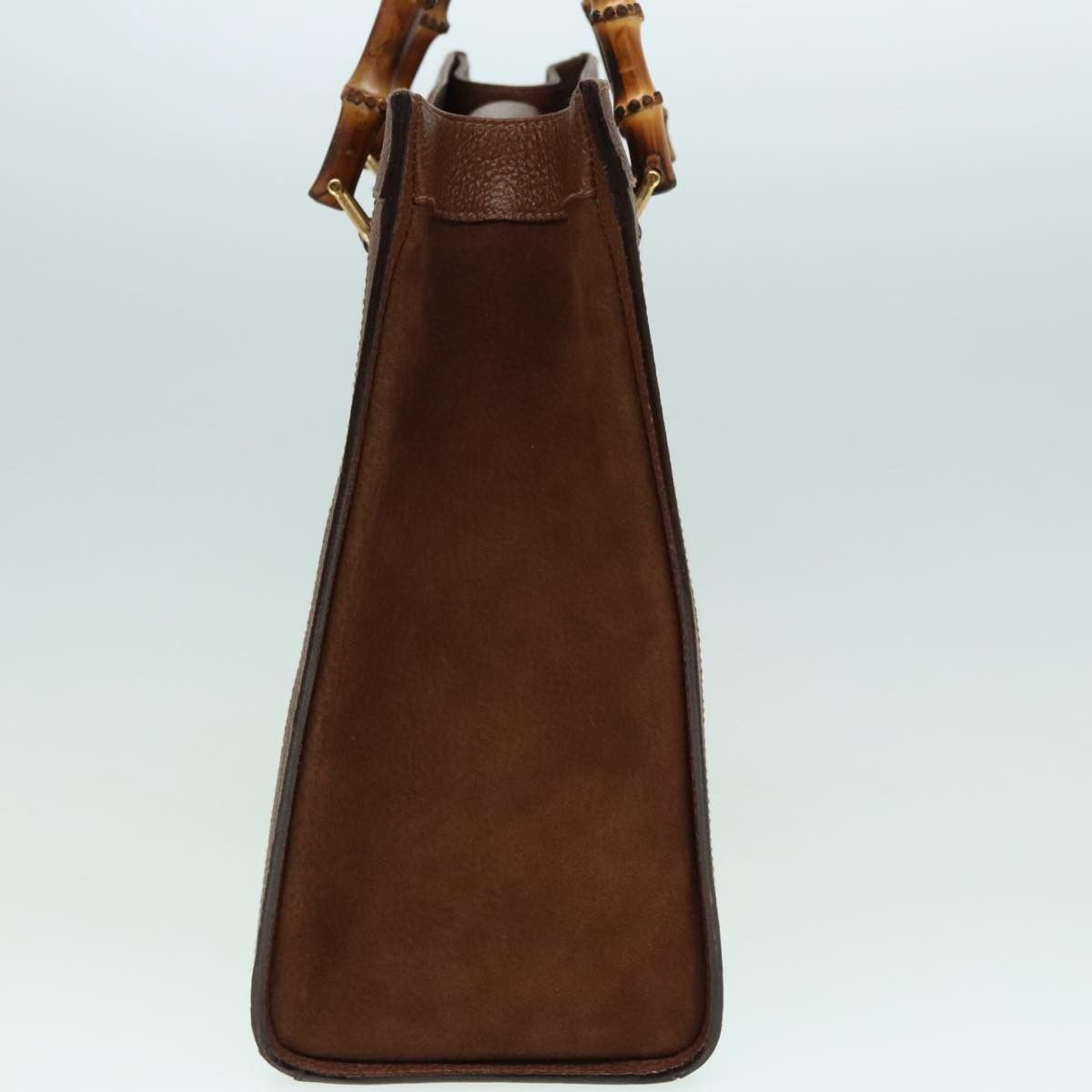 Gucci Bamboo Brown Leather Handbag (Pre-Owned) Size ONE SIZE - 4 Thumbnail