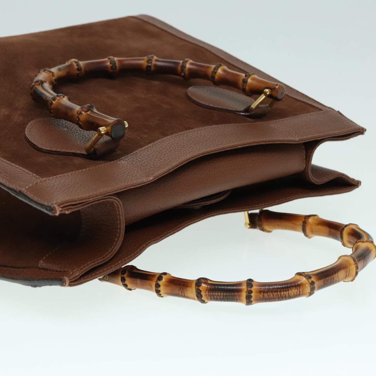 Gucci Bamboo Brown Leather Handbag (Pre-Owned) Size ONE SIZE - 5 Thumbnail