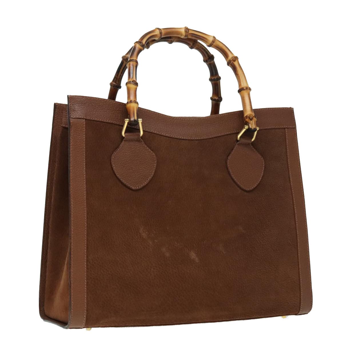 Gucci Bamboo Brown Leather Handbag (Pre-Owned) Size ONE SIZE - 15 Thumbnail