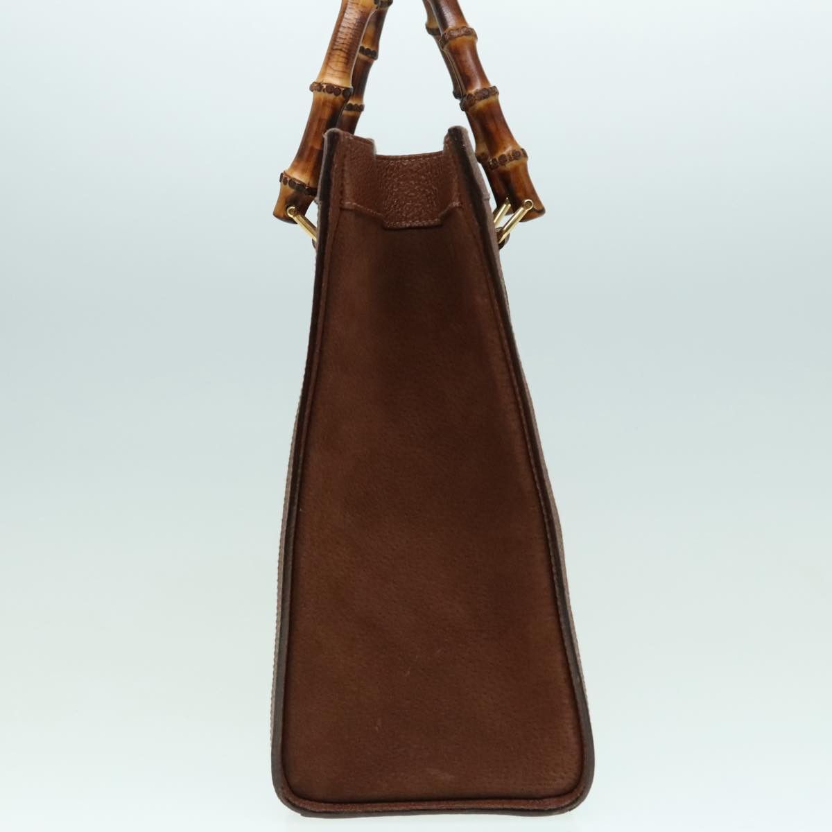 Gucci Bamboo Brown Leather Handbag (Pre-Owned) Size ONE SIZE - 3 Thumbnail