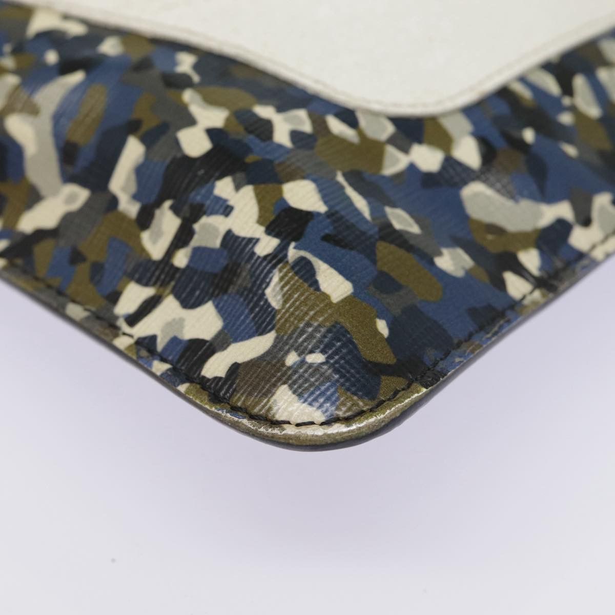 Fendi Monster Navy Canvas Clutch Bag (Pre-Owned) Size ONE SIZE - 5 Thumbnail