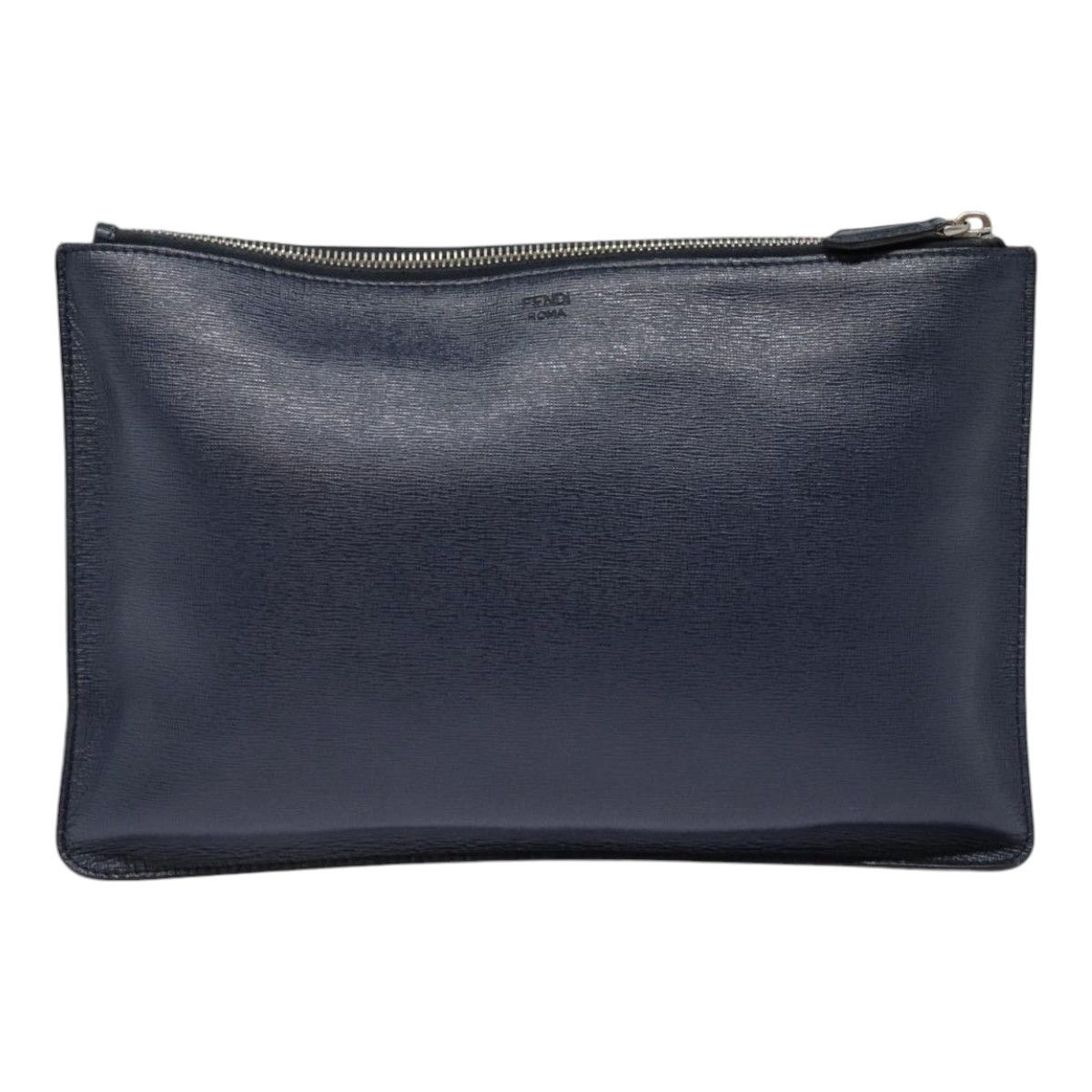 Fendi Monster Navy Canvas Clutch Bag (Pre-Owned) Size ONE SIZE - 2 Thumbnail