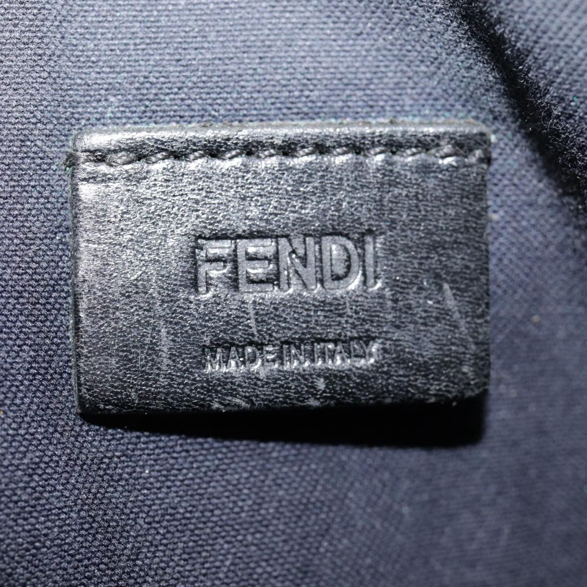 Fendi Monster Navy Canvas Clutch Bag (Pre-Owned) Size ONE SIZE - 11 Thumbnail