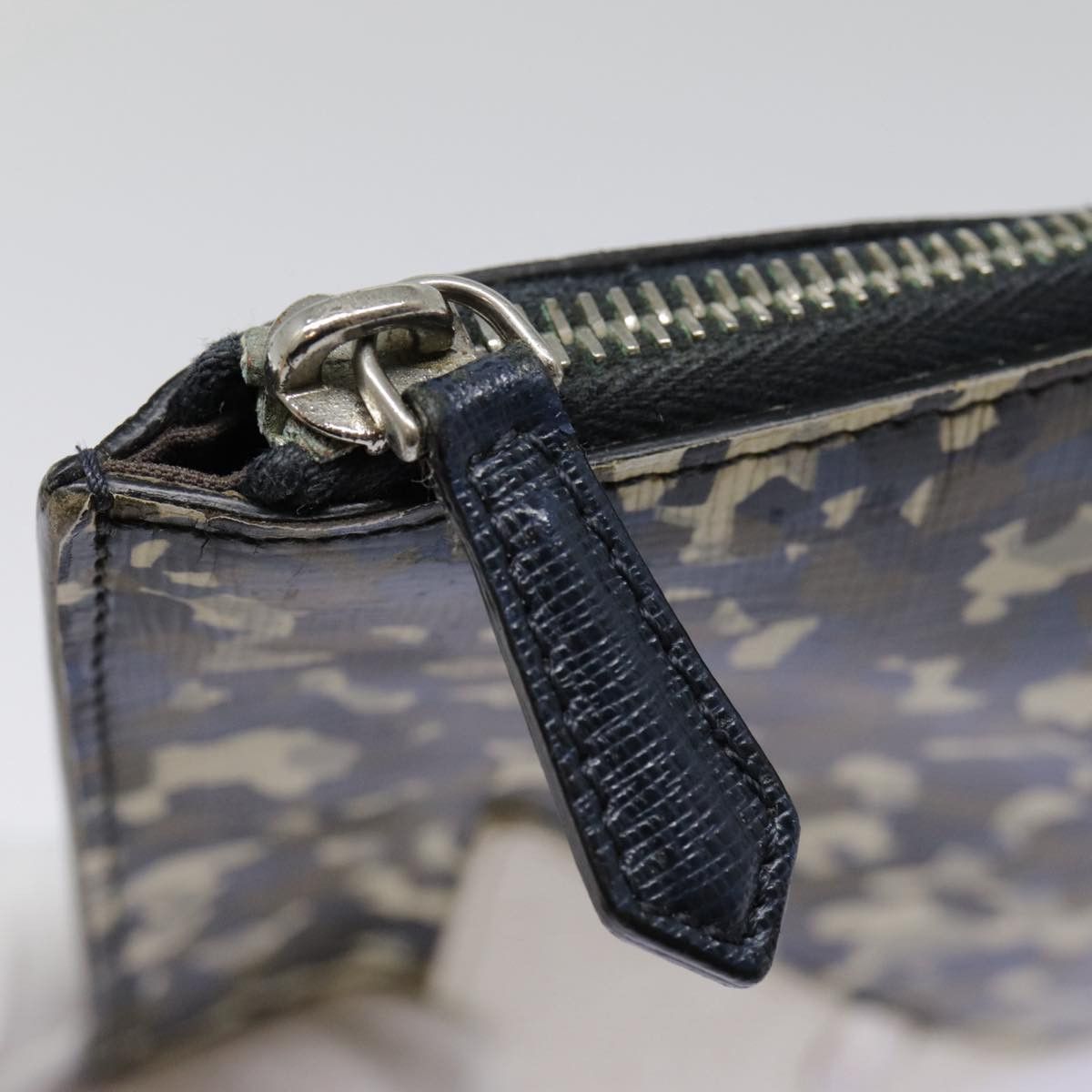 Fendi Monster Navy Canvas Clutch Bag (Pre-Owned) Size ONE SIZE - 9 Thumbnail