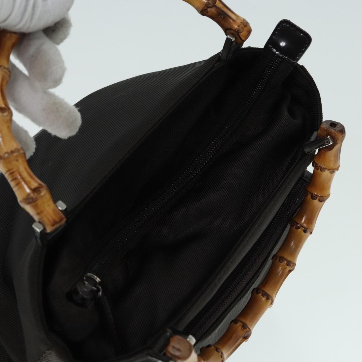 Gucci Bamboo Brown Synthetic Handbag (Pre-Owned) Size ONE SIZE - 15 Thumbnail