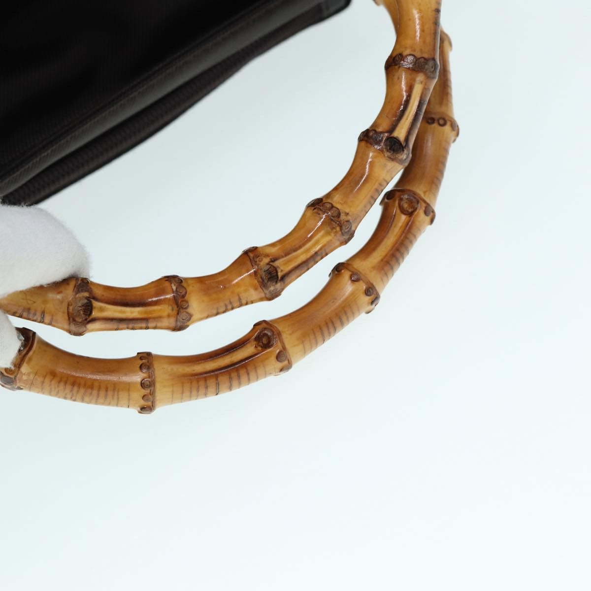 Gucci Bamboo Brown Synthetic Handbag (Pre-Owned) Size ONE SIZE - 4 Thumbnail