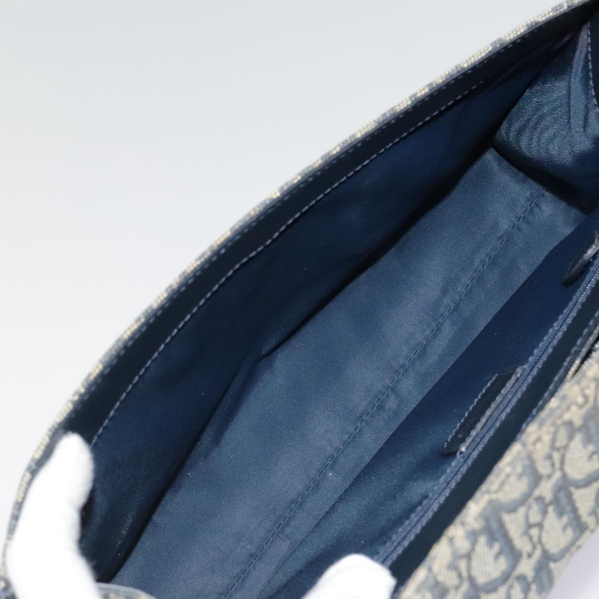 Dior Saddle Navy Canvas Shoulder Bag (Pre-Owned) Size ONE SIZE - 7 Thumbnail
