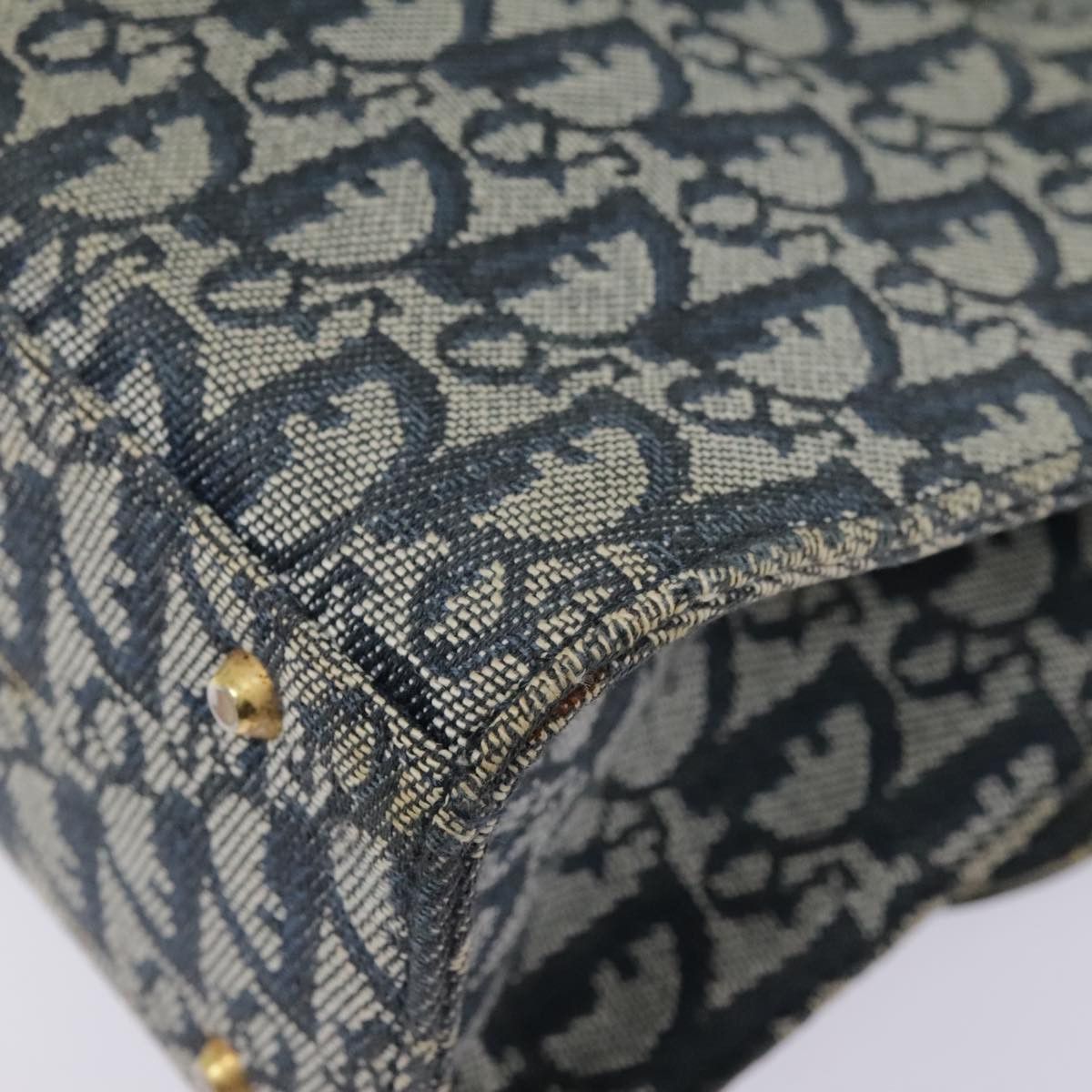 Dior Saddle Navy Canvas Shoulder Bag (Pre-Owned) Size ONE SIZE - 10 Thumbnail