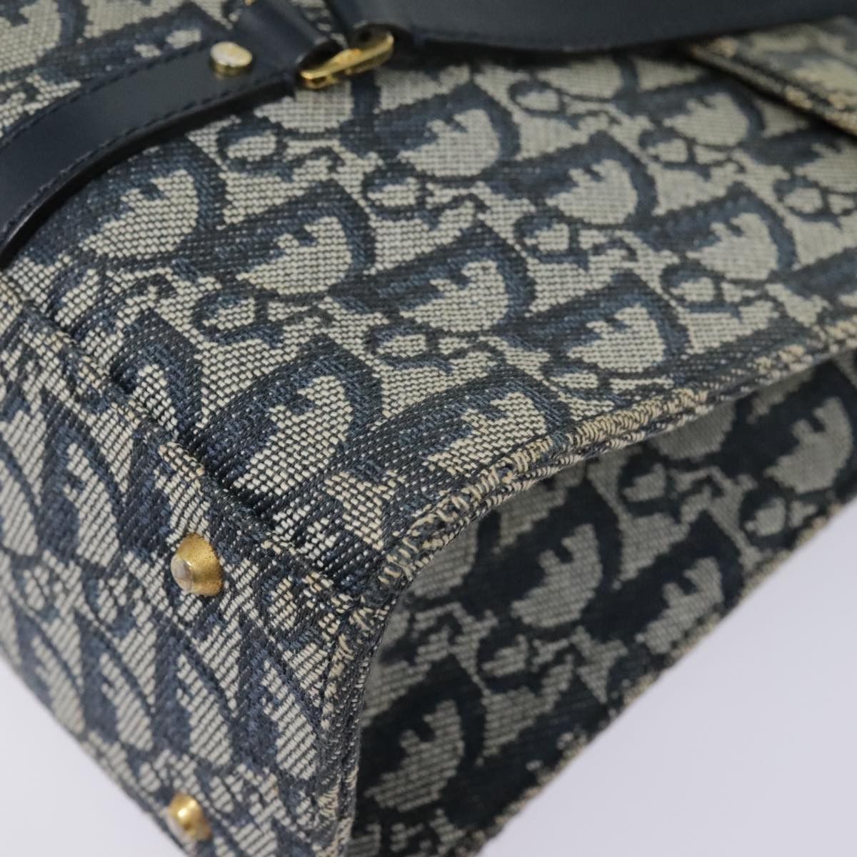 Dior Saddle Navy Canvas Shoulder Bag (Pre-Owned) Size ONE SIZE - 17 Thumbnail