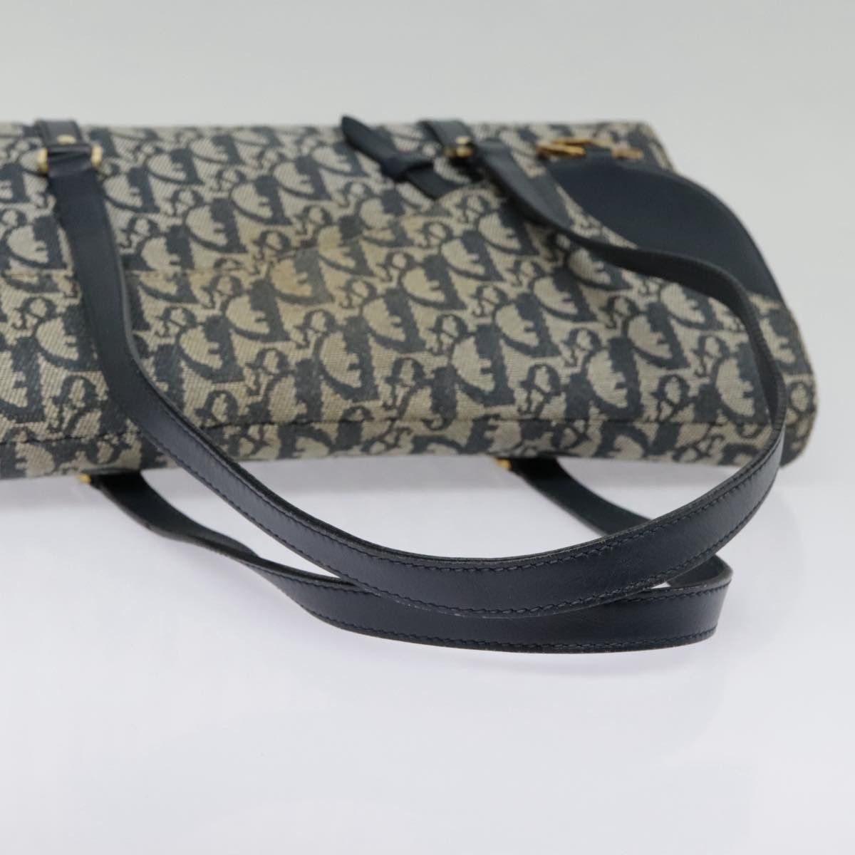 Dior Saddle Navy Canvas Shoulder Bag (Pre-Owned) Size ONE SIZE - 12 Thumbnail