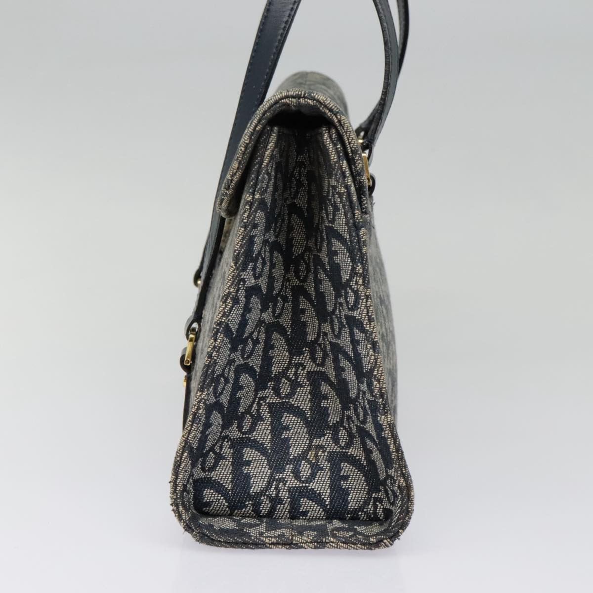 Dior Saddle Navy Canvas Shoulder Bag (Pre-Owned) Size ONE SIZE - 3 Thumbnail