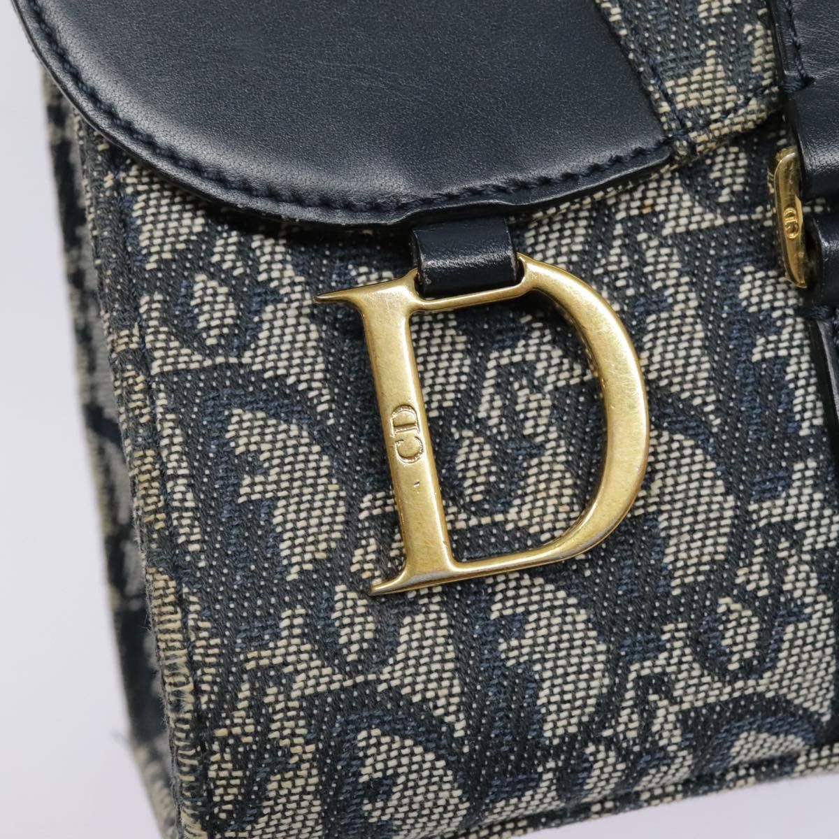Dior Saddle Navy Canvas Shoulder Bag (Pre-Owned) Size ONE SIZE - 19 Thumbnail