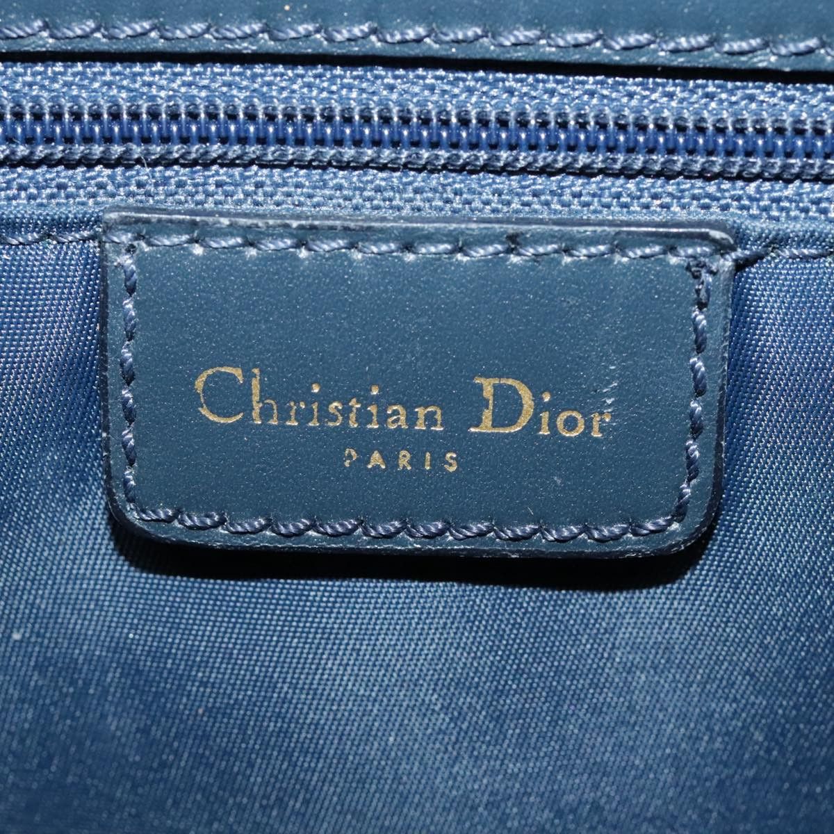 Dior Saddle Navy Canvas Shoulder Bag (Pre-Owned) Size ONE SIZE - 9 Thumbnail
