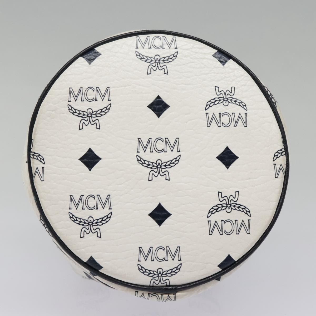 MCM Visetos White Canvas Shoulder Bag (Pre-Owned) Size ONE SIZE - 17 Thumbnail