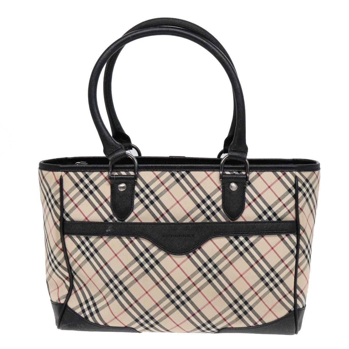 Burberry Nova Check Beige Canvas Handbag (Pre-Owned) Size ONE SIZE - 20 Thumbnail
