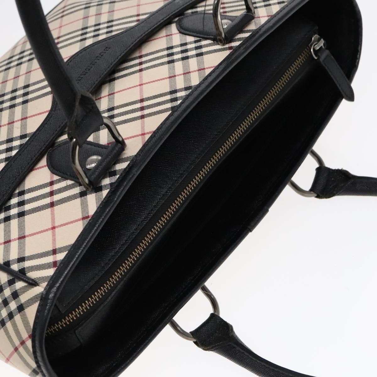 Burberry Nova Check Beige Canvas Handbag (Pre-Owned) Size ONE SIZE - 11 Thumbnail