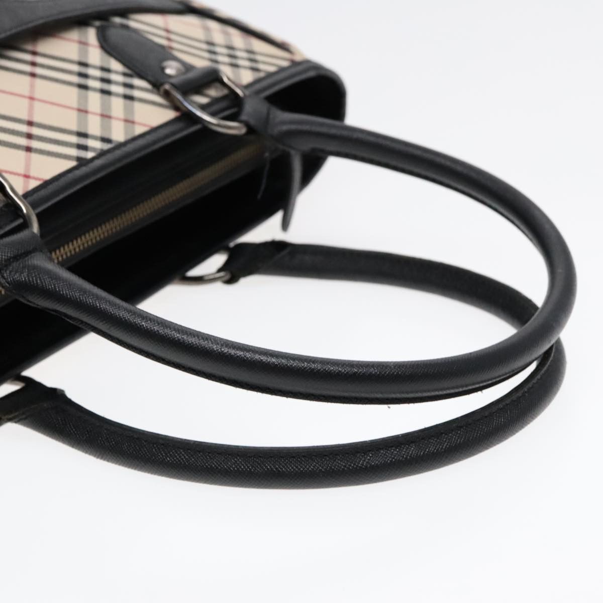 Burberry Nova Check Beige Canvas Handbag (Pre-Owned) Size ONE SIZE - 5 Thumbnail