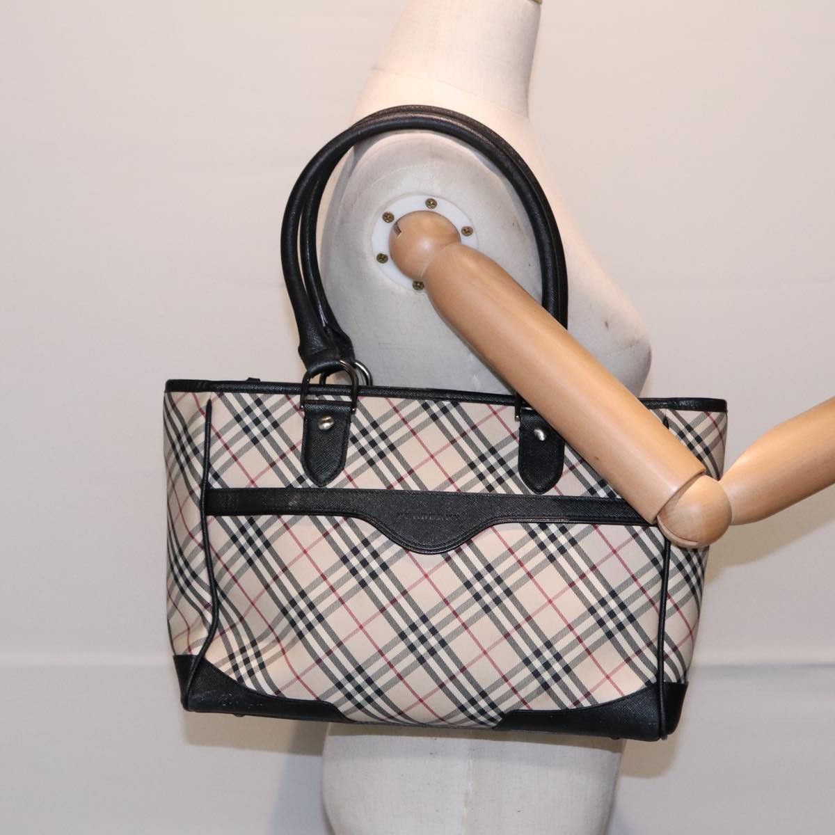 Burberry Nova Check Beige Canvas Handbag (Pre-Owned) Size ONE SIZE - 15 Thumbnail