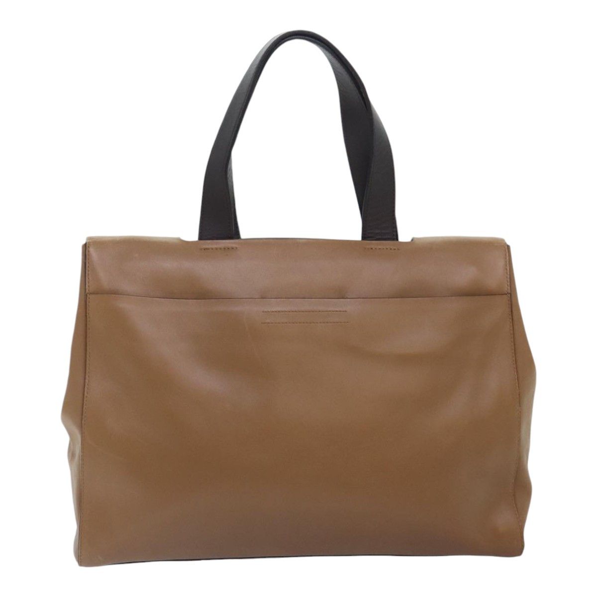 Prada Brown Leather Tote Bag (Pre-Owned) Size ONE SIZE - 2 Thumbnail