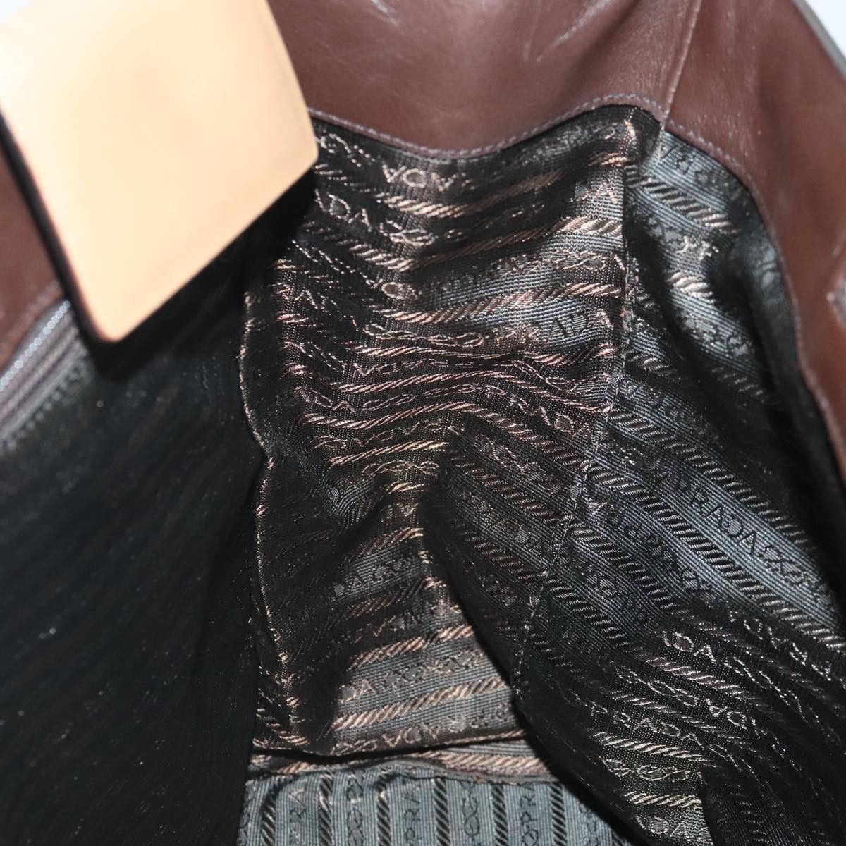 Prada Brown Leather Tote Bag (Pre-Owned) Size ONE SIZE - 19 Thumbnail