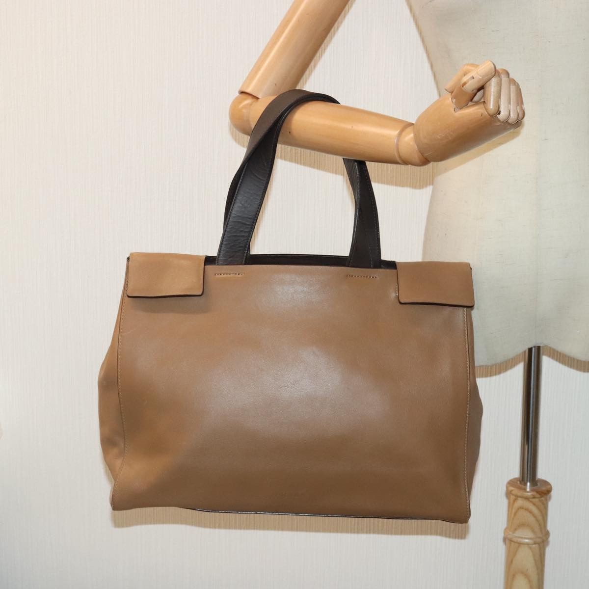 Prada Brown Leather Tote Bag (Pre-Owned) Size ONE SIZE - 15 Thumbnail