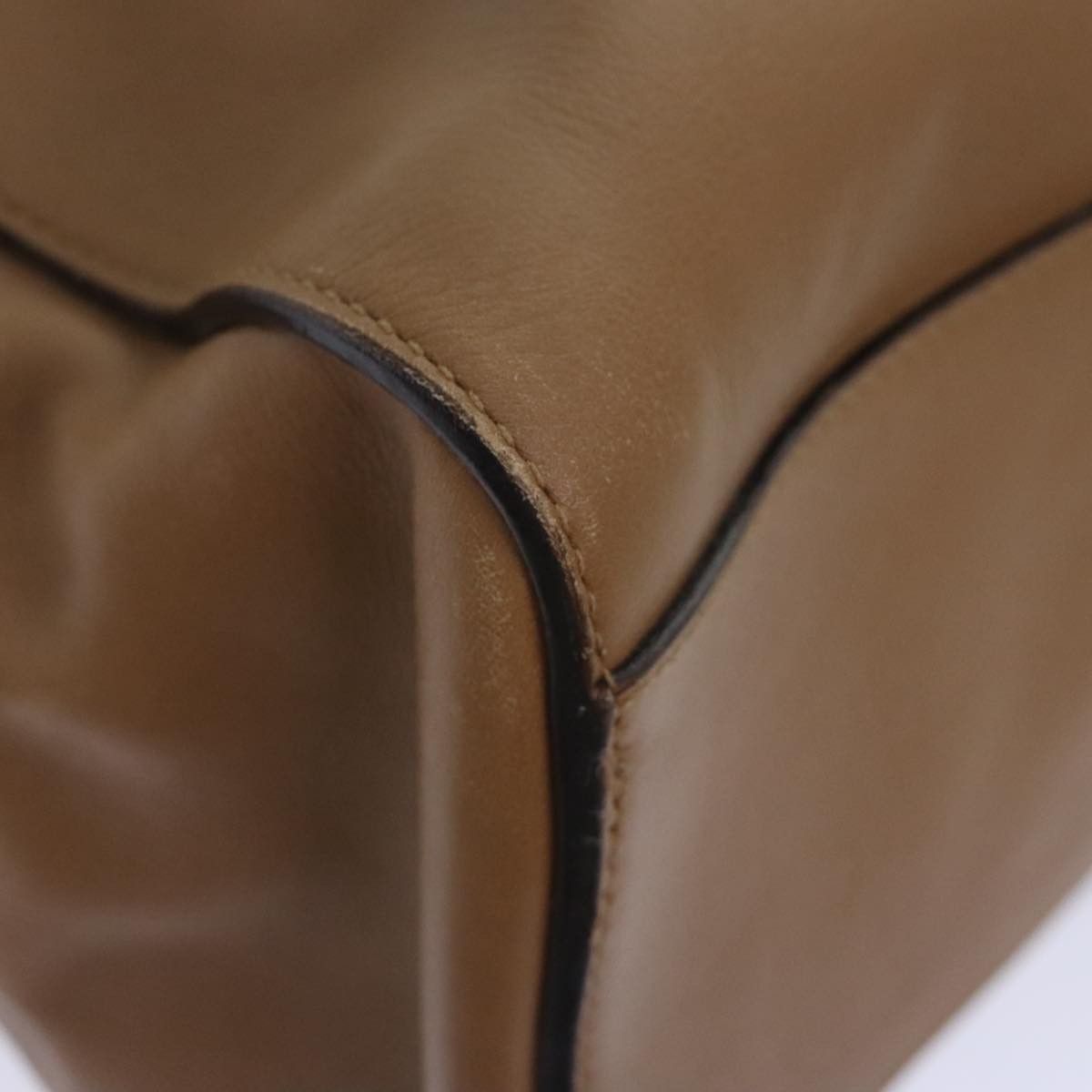Prada Brown Leather Tote Bag (Pre-Owned) Size ONE SIZE - 9 Thumbnail