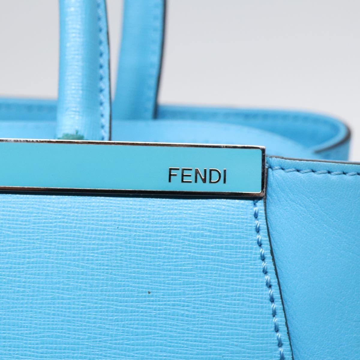 Fendi 2Jours Blue Leather Handbag (Pre-Owned) Size ONE SIZE - 20 Thumbnail