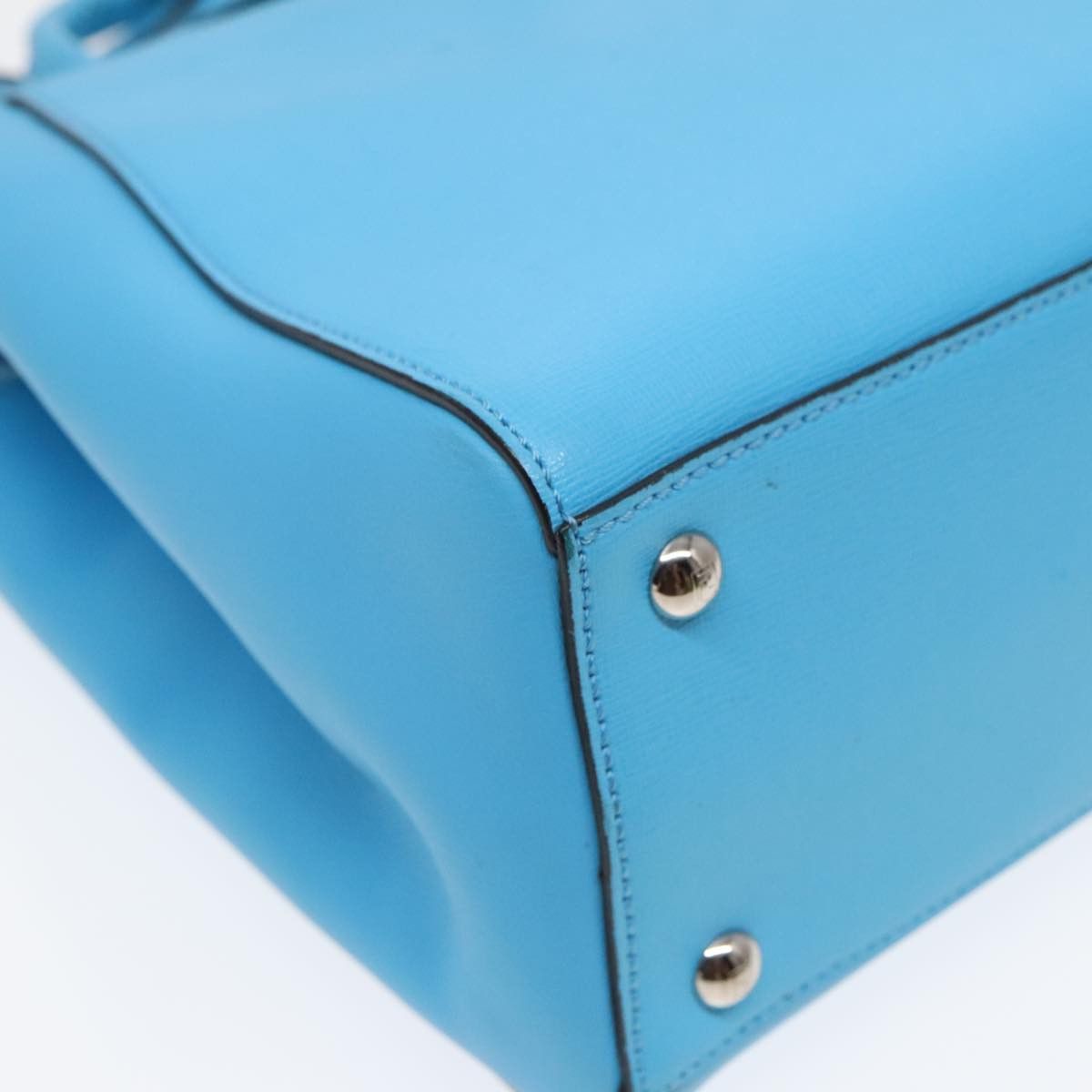 Fendi 2Jours Blue Leather Handbag (Pre-Owned) Size ONE SIZE - 19 Thumbnail