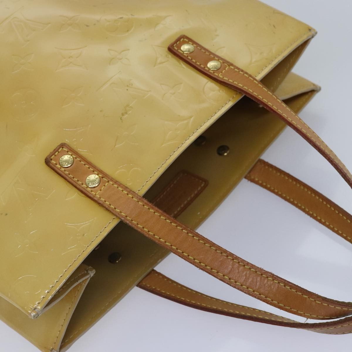Louis Vuitton Reade Beige Patent Leather Tote Bag (Pre-Owned) Size ONE SIZE - 7 Thumbnail