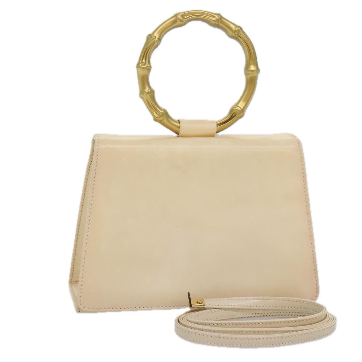 Gucci Bamboo Beige Leather Handbag (Pre-Owned) Size ONE SIZE - 16 Thumbnail