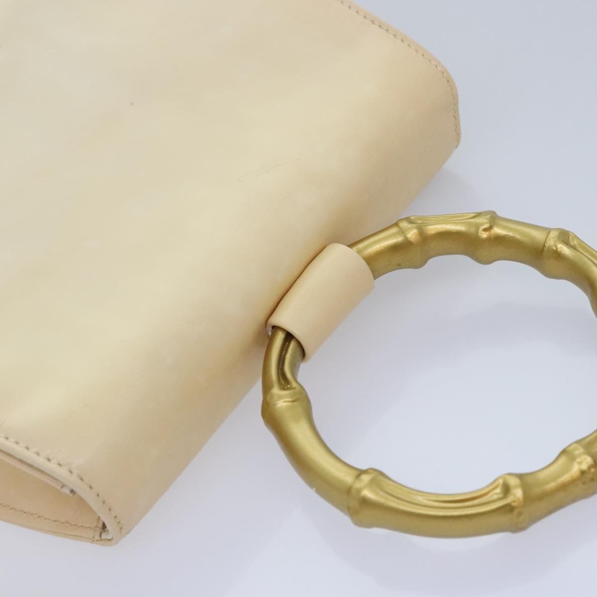 Gucci Bamboo Beige Leather Handbag (Pre-Owned) Size ONE SIZE - 5 Thumbnail