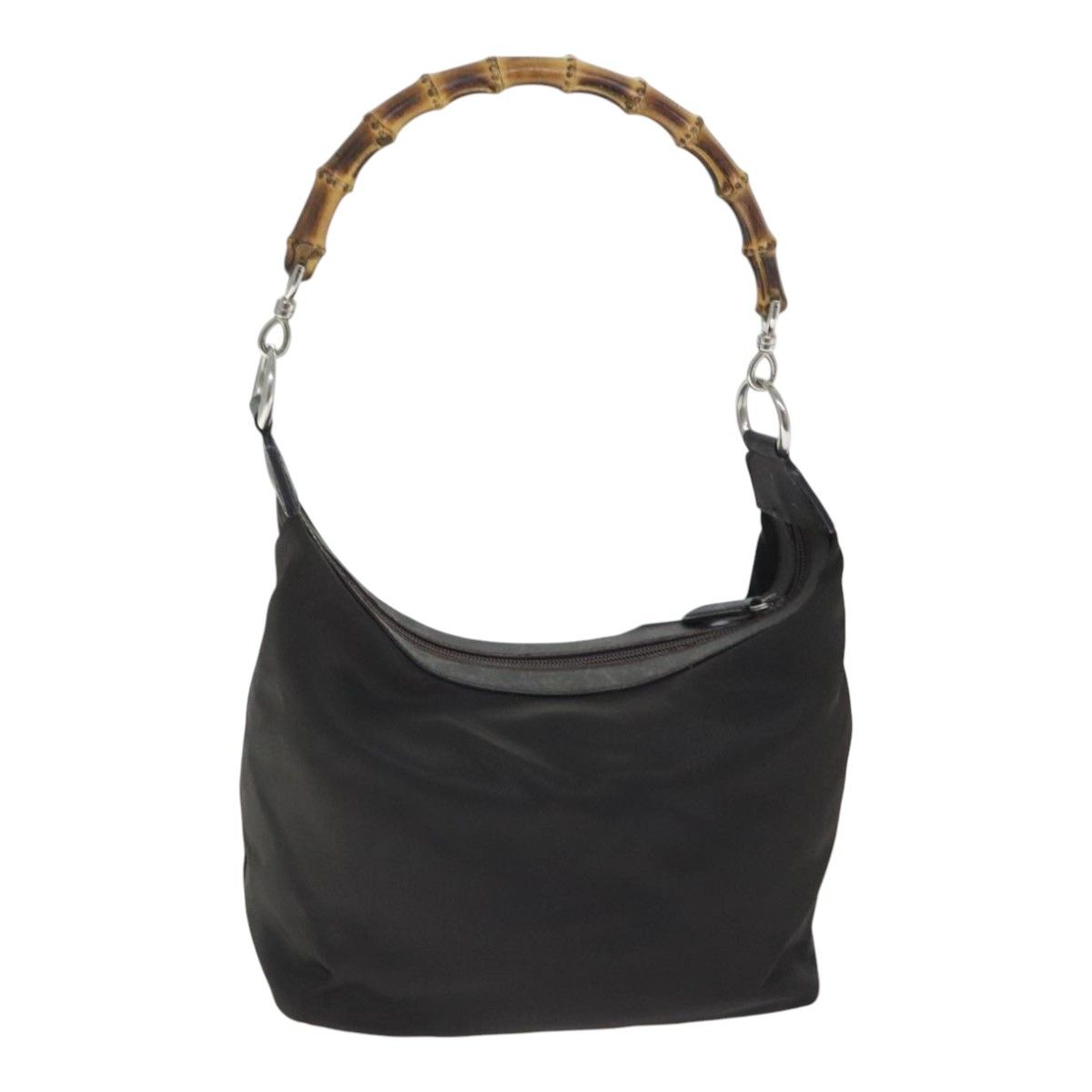 Gucci Bamboo Brown Synthetic Handbag (Pre-Owned) Size ONE SIZE - 2 Thumbnail