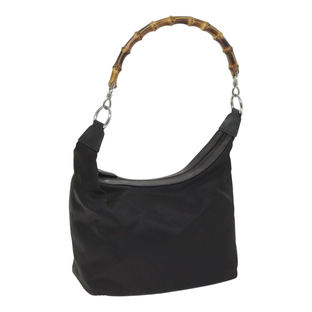 Gucci Bamboo Brown Synthetic Handbag (Pre-Owned) Size ONE SIZE - 12 Thumbnail