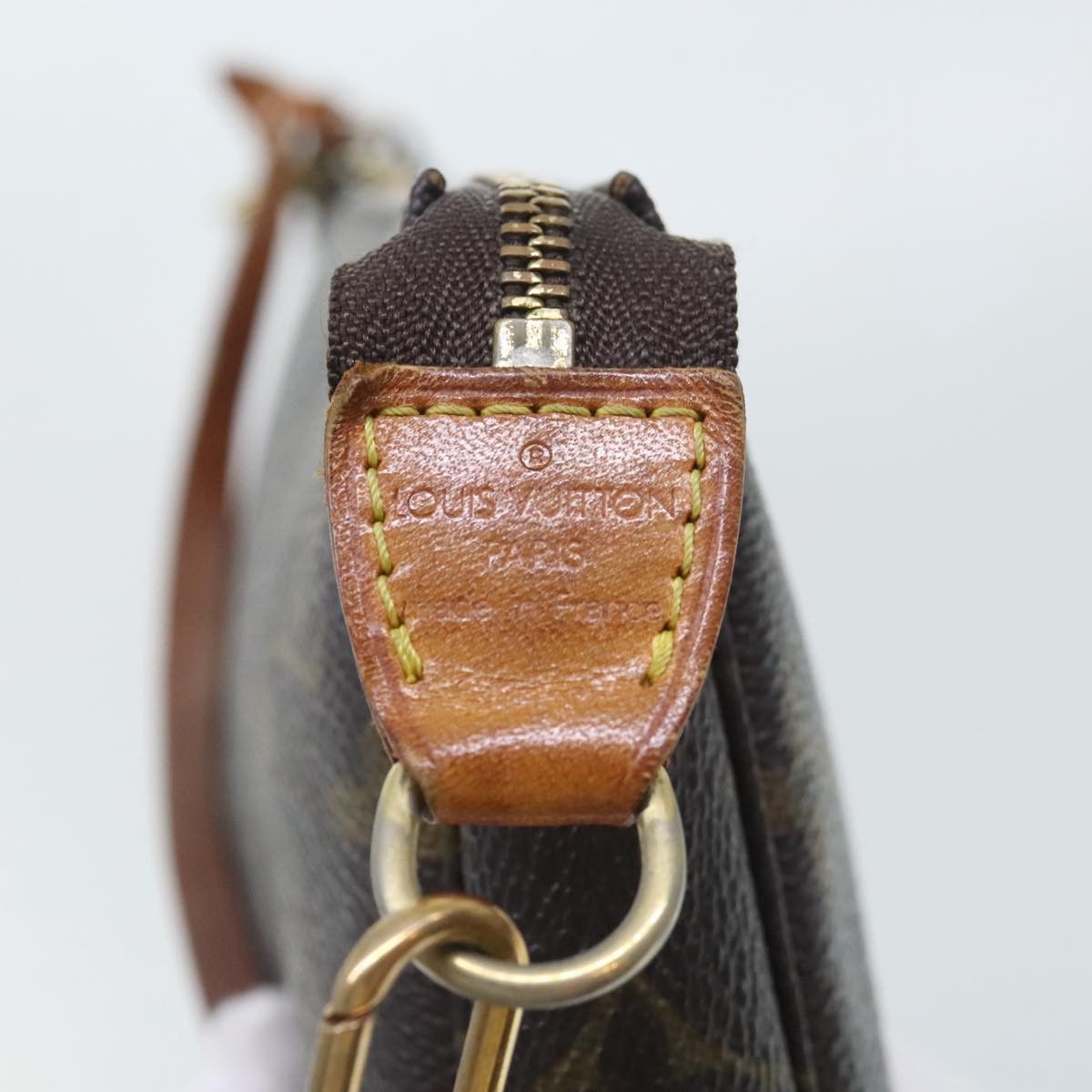 Pochette Accessoire Brown Canvas Shoulder Bag (Pre-Owned)