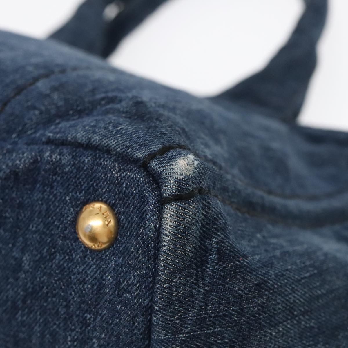 Prada Canapa Blue Denim - Jeans Handbag (Pre-Owned) Size ONE SIZE - 7 Thumbnail