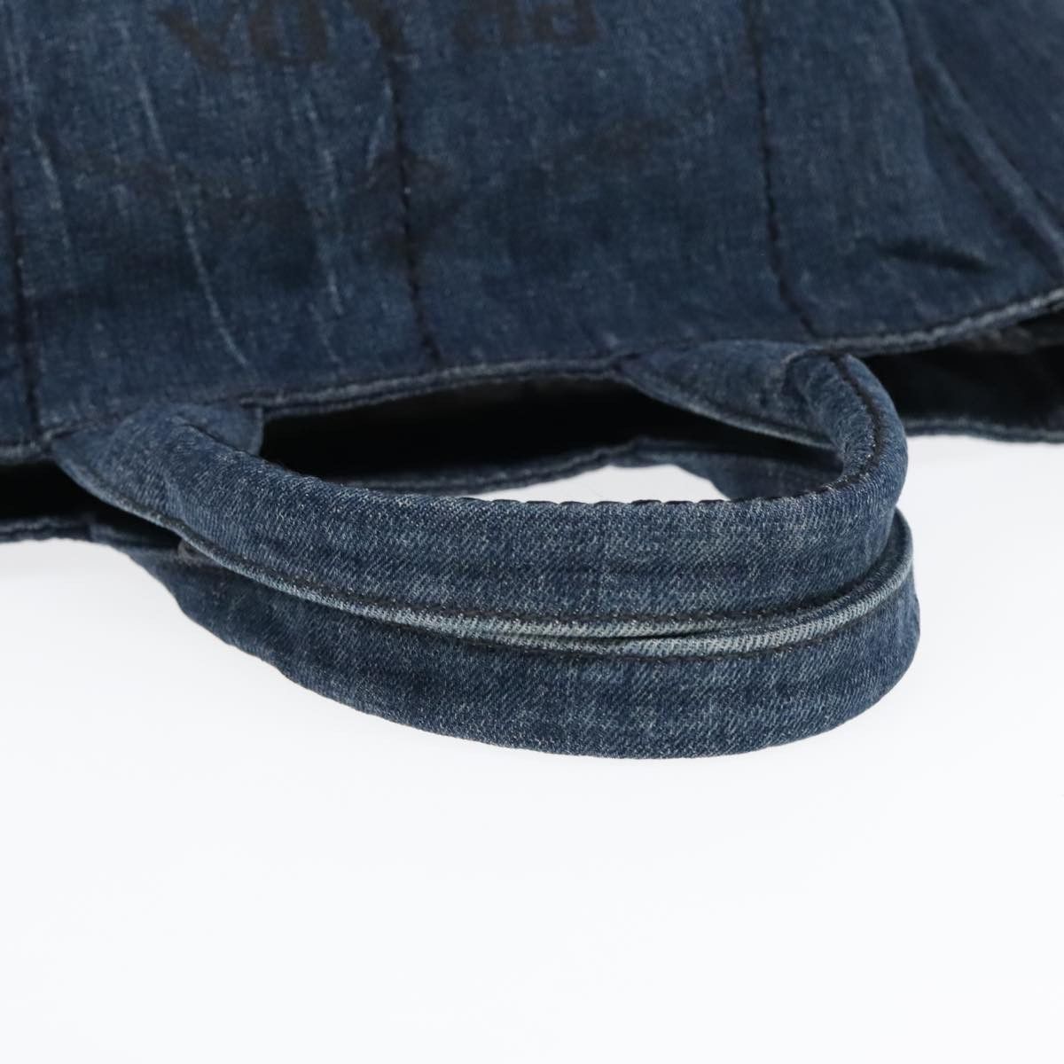 Prada Canapa Blue Denim - Jeans Handbag (Pre-Owned) Size ONE SIZE - 6 Thumbnail