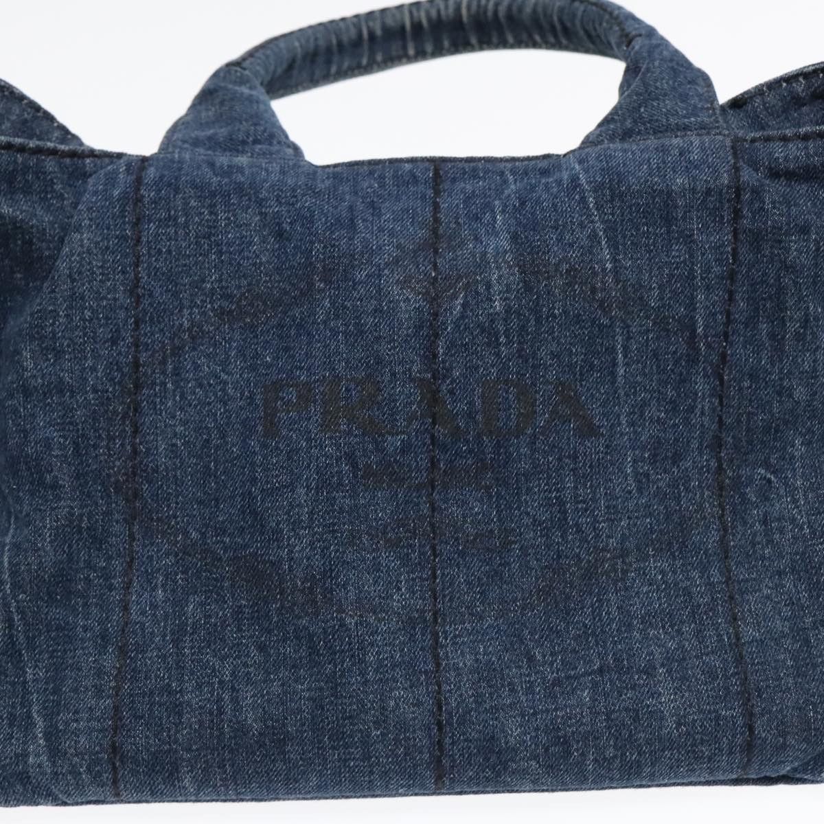 Prada Canapa Blue Denim - Jeans Handbag (Pre-Owned) Size ONE SIZE - 20 Thumbnail