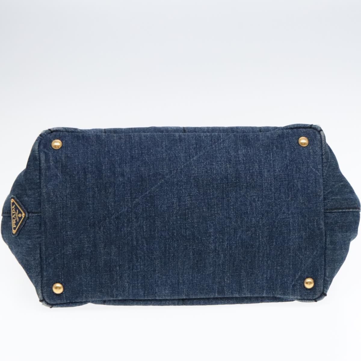 Prada Canapa Blue Denim - Jeans Handbag (Pre-Owned) Size ONE SIZE - 18 Thumbnail