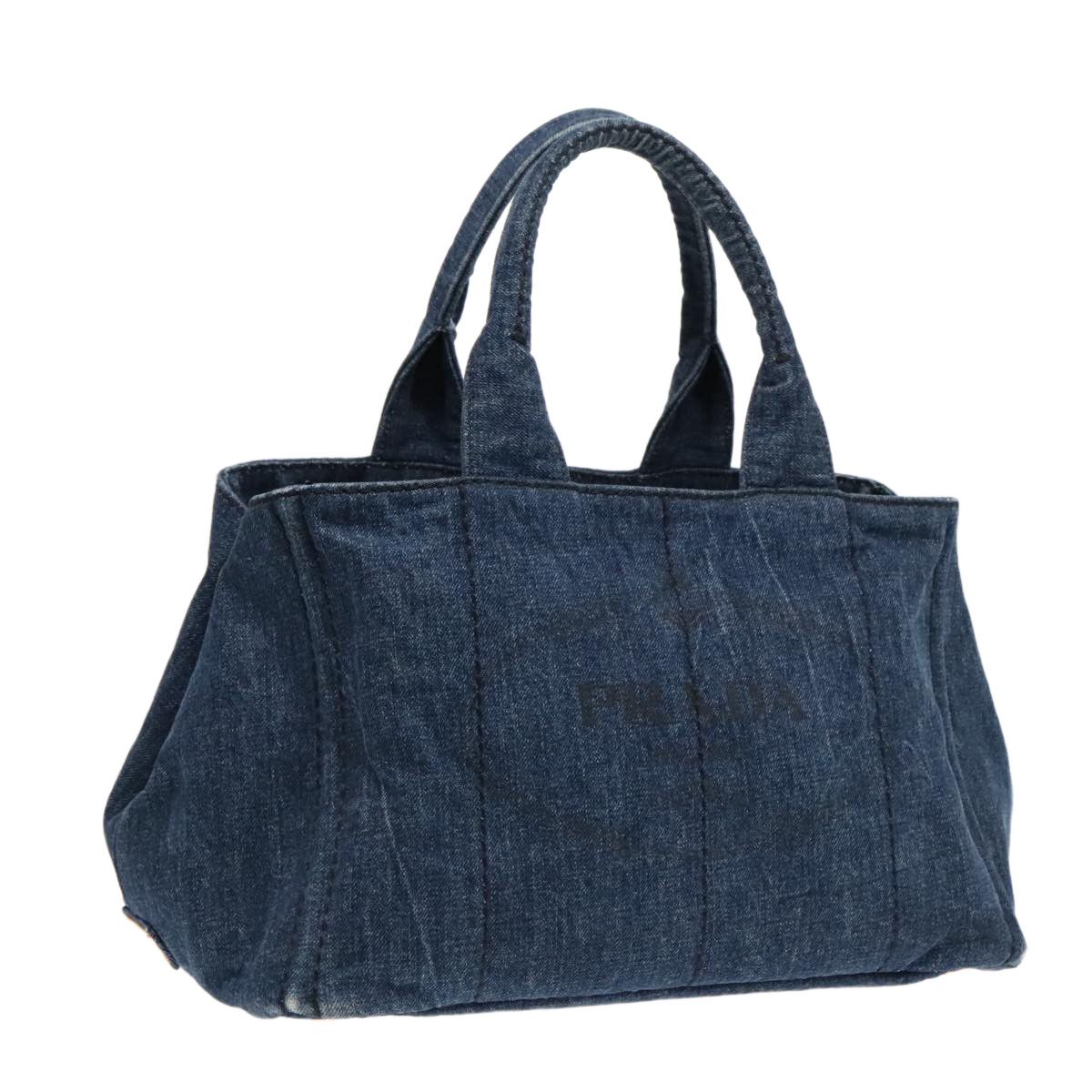 Prada Canapa Blue Denim - Jeans Handbag (Pre-Owned) Size ONE SIZE - 16 Thumbnail