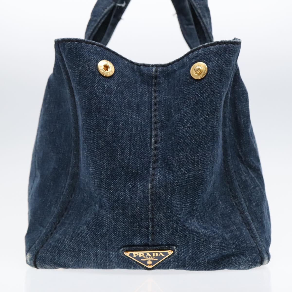 Prada Canapa Blue Denim - Jeans Handbag (Pre-Owned) Size ONE SIZE - 4 Thumbnail