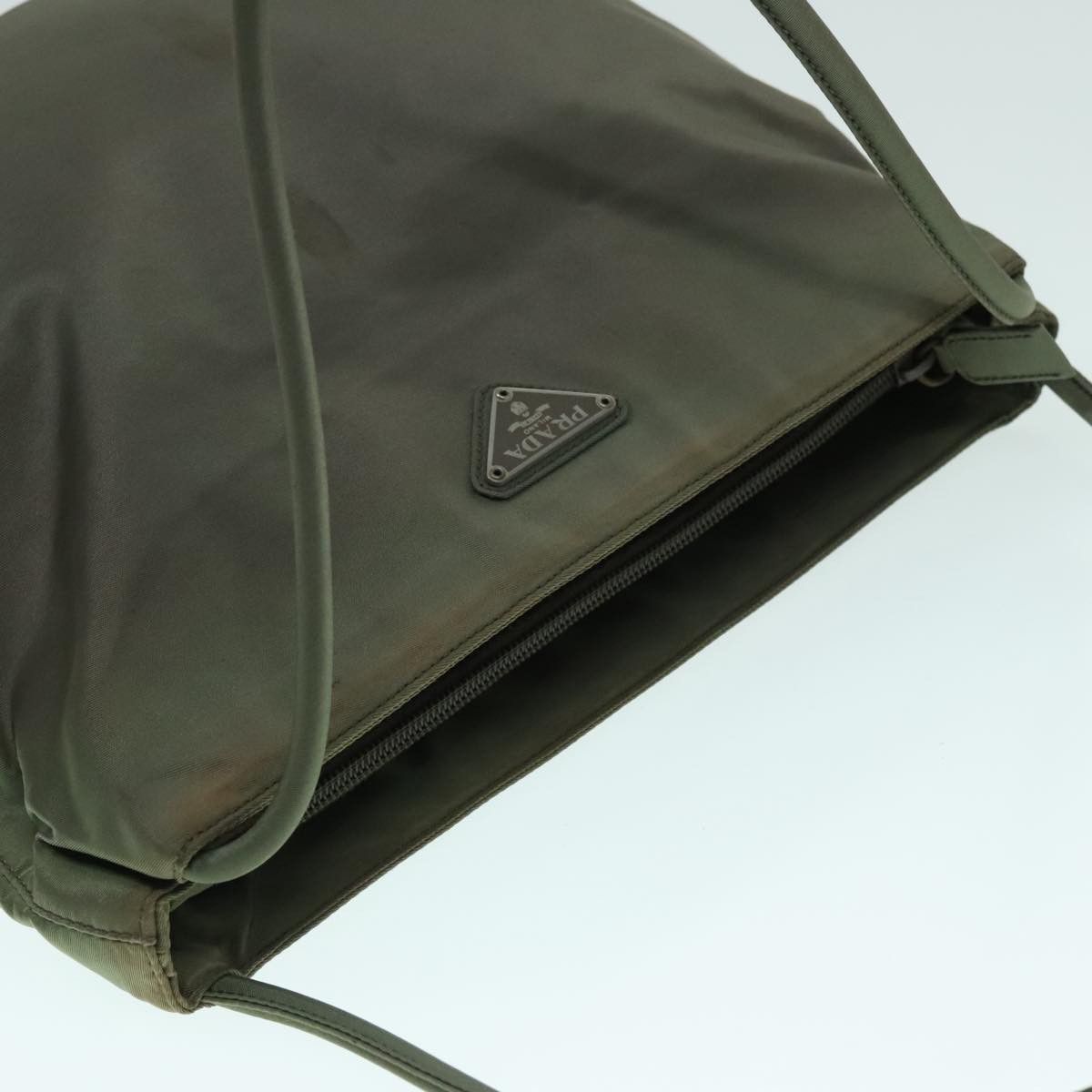 Prada Khaki Synthetic Tote Bag (Pre-Owned) Size ONE SIZE - 14 Thumbnail