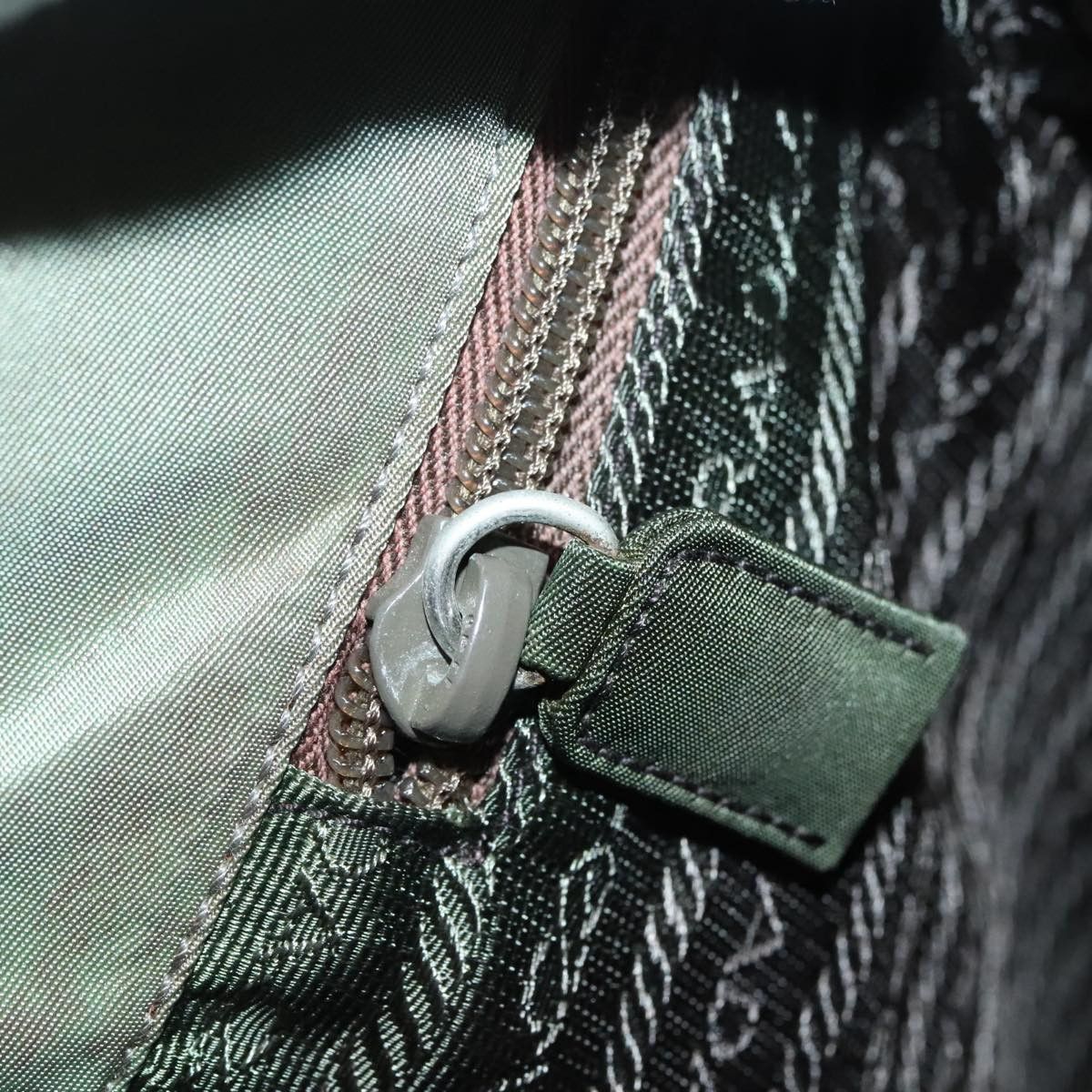 Prada Khaki Synthetic Tote Bag (Pre-Owned) Size ONE SIZE - 6 Thumbnail