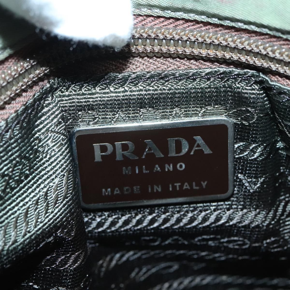 Prada Khaki Synthetic Tote Bag (Pre-Owned) Size ONE SIZE - 8 Thumbnail